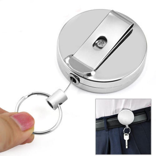 Retractable Key Chain,3 Pack Stainless Steel Wire Rope Retractable Badge  Holder Keychain, Anti Lost Keyring Spring Snap Key Chain Clip For Key  Lanyard