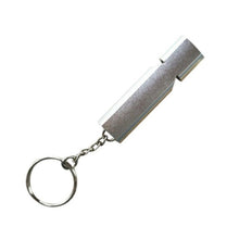 Load image into Gallery viewer, 1PC 56*15*8mm Mini Alloy Aluminum Emergency Survival Whistle Outdoor Camping Hiking Multi Tool Keychain #EW